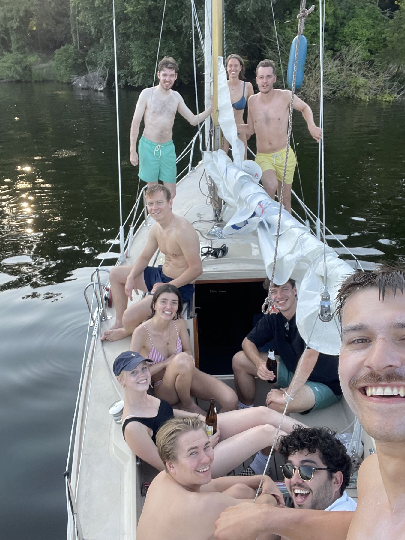 Felix's first sailboat, a 28ft IF-boat